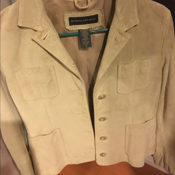 Banana Republic suede jacket and matching pants