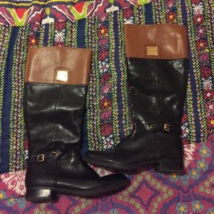 Riding boots two tone