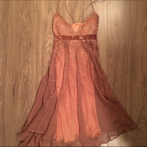 Dusty pink babydoll beaded dress - Picture 3 of 3