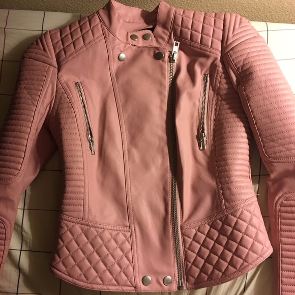 ASOS Jackets & Blazers - Asos leather jacket rose pink