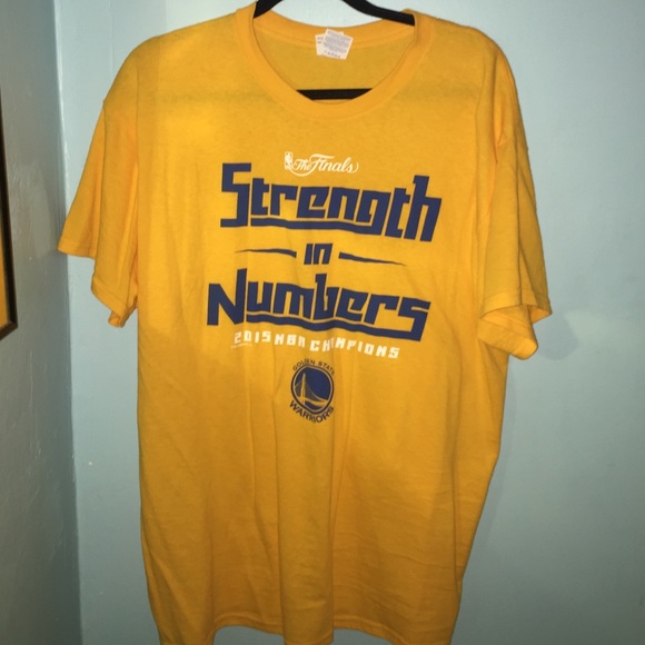 Golden State Warriors 2015 NBA Champs Yellow tee