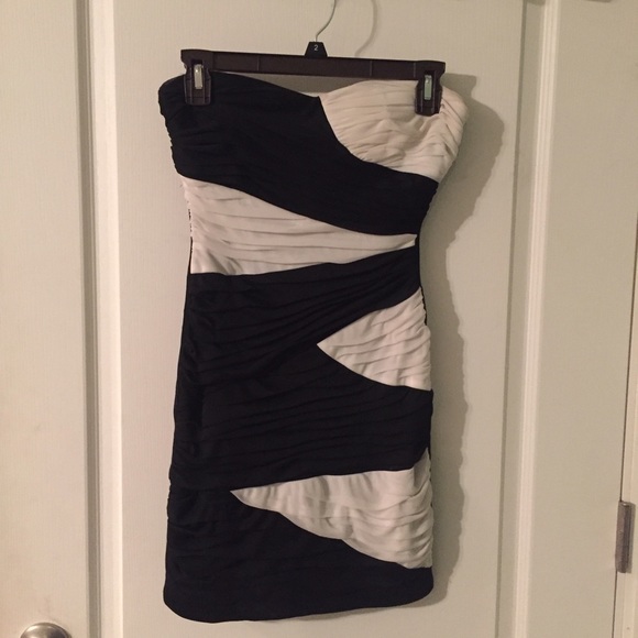 Black and White Mini Dress