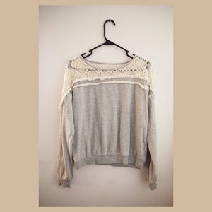 Lace Sweatshirt