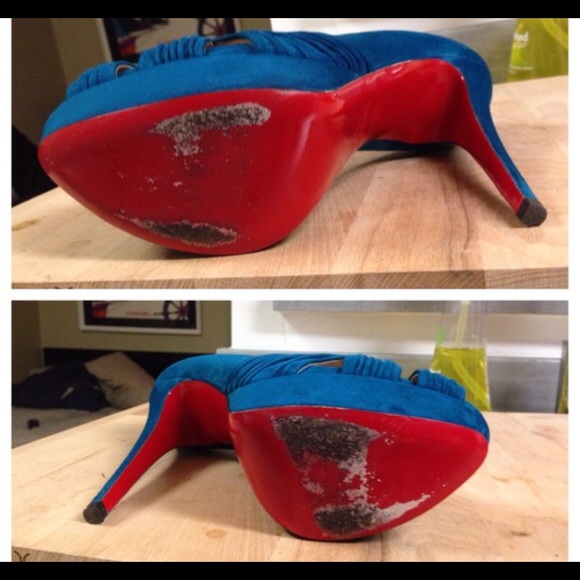 🚫SOLD🚫Louboutin Aborina 150 Peacock - Picture 2 of 2