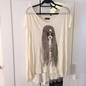Lauren Moshi Hippie Girl T-shirt