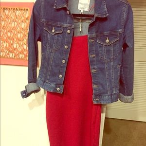 Zara trafuluc red sleeveless dress M