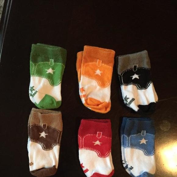 Trumpette Cowboy Socks new with box (0-12 months)