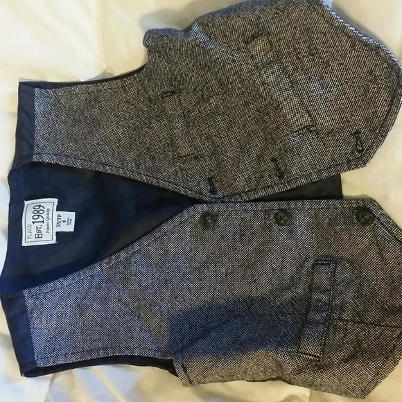 Children's Place Navy Chambray Vest