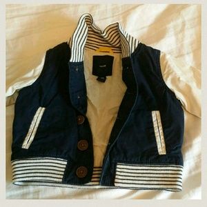 Gap baby boys navy varsity jacket