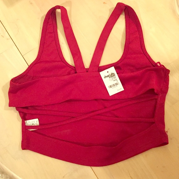 Charlotte Russe Tops - NWT*DELETING 10/21 end of day* strappy back crop