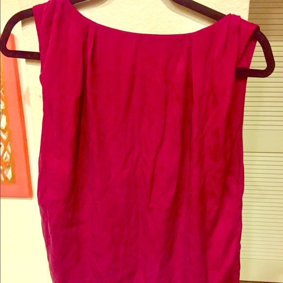 Alice + Olivia silk pleated Top S/P