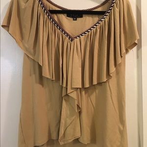 T-Bags flutter sleeve blouse