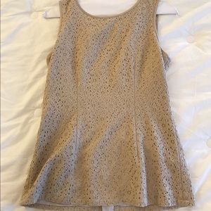 Banana republic antique lace peplum top