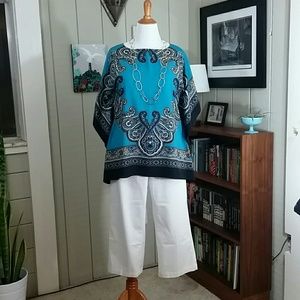 *SALE* DOCKERS crop stretch twill white pants