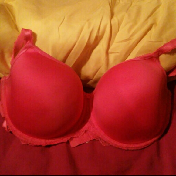 Hot Pink Bra With Lace