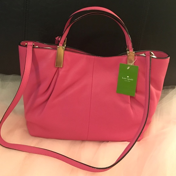 Kate Spade♠️ pink leather hand bag - Picture 2 of 4