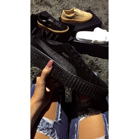 Puma Shoes - 🚫 SOLD Rihanna Puma Creepers All Black