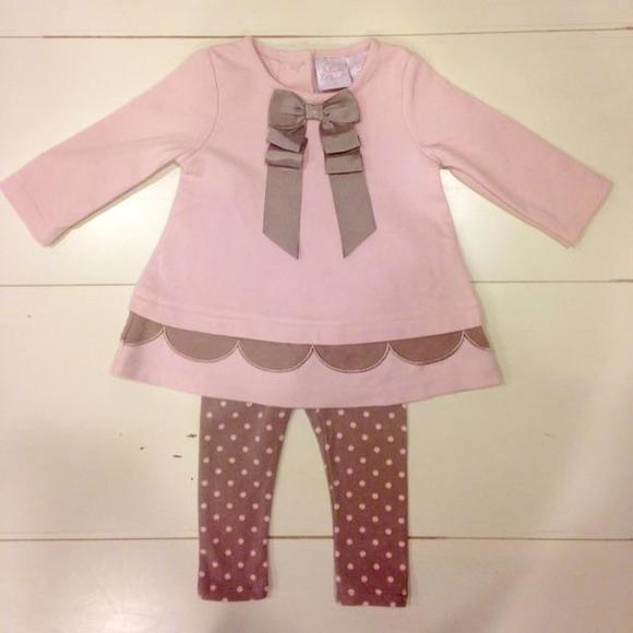 💁🏽EUC - Adorable Pink and Mauve Tunic and Leggings🌸