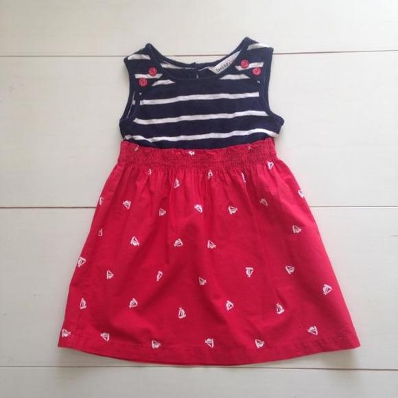 ⚓️❤️EUC - Adorable, Nautical Themed Dress. 100% Cotton❤️⚓️