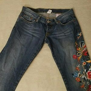 Lucky Brand Embroidered Jeans: Lil maggie Jean
