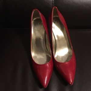 Ivanka Trump Kayden 4 Red Patent Pumps