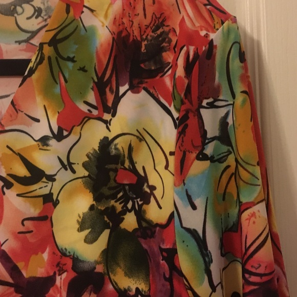Bright floral maxi dress