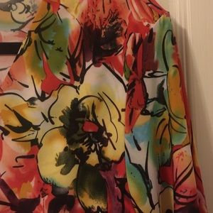 Bright floral maxi dress