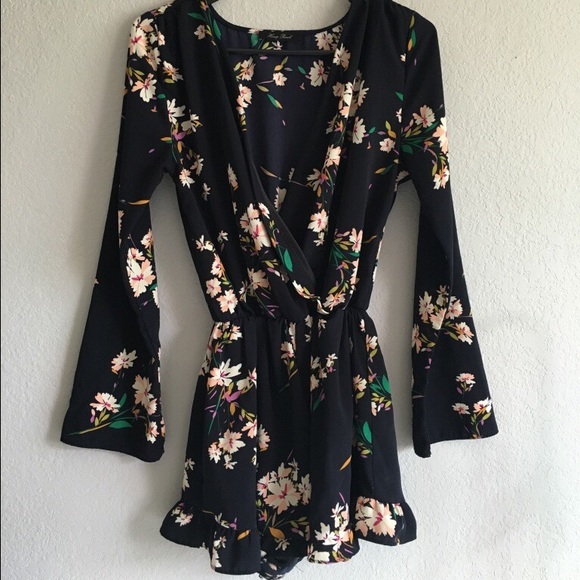 Women's floral romper