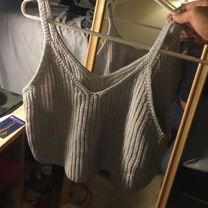 Grey Knit Tanktop