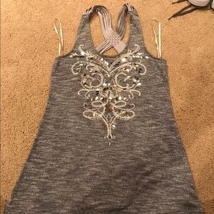 Miss Me razer back tank top