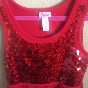 Red little girls dress