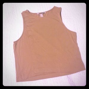 Tan Crop Top- NEW
