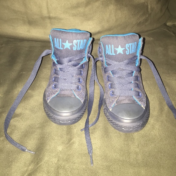 Navy Blue Converse High Tops