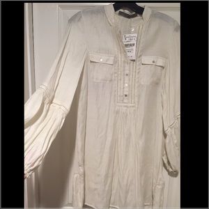 Zara linen shirt/dress, size small