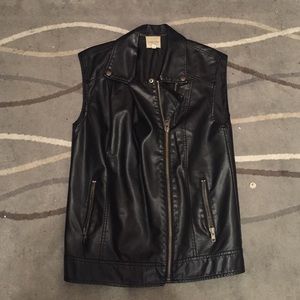 Urban outfitters oversized moto vest