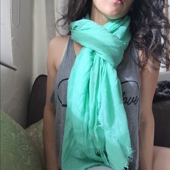 Lightweight Teal Scarf