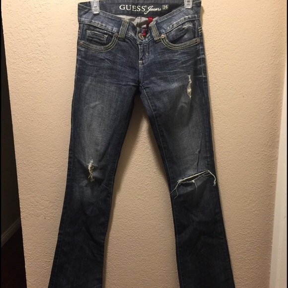 Guess daredevil boot cut denim jeans Sz 26