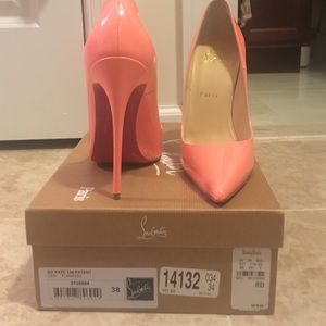 Christian Louboutin So Kate 120 Patent Flamingo