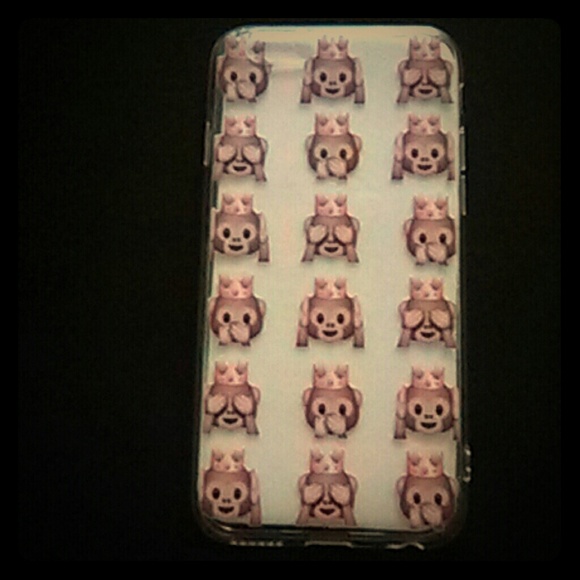 Iphone 6s monkey crown emoji case