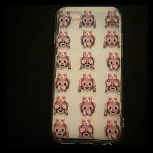 Iphone 6s monkey crown emoji case