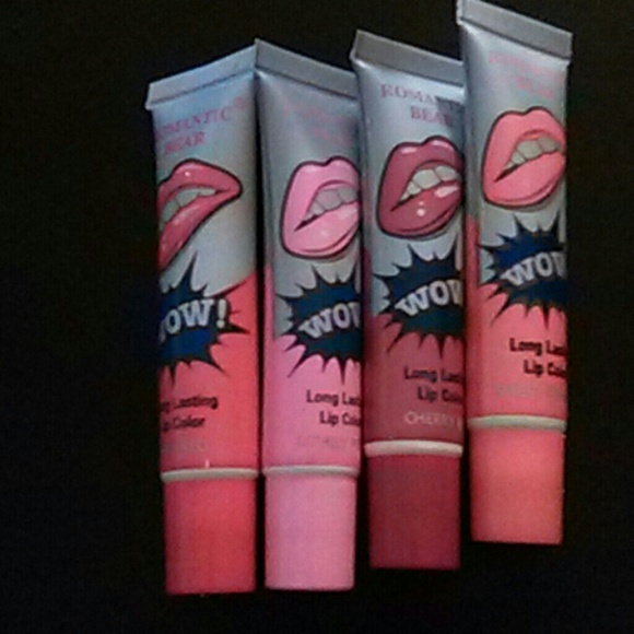 Peel off lip stain lot of 4