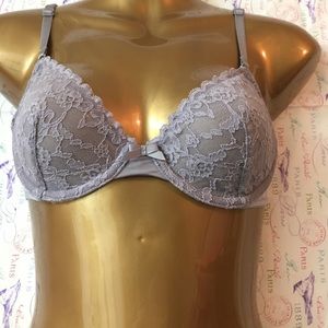 Victoria's Secret grey Lacey bra