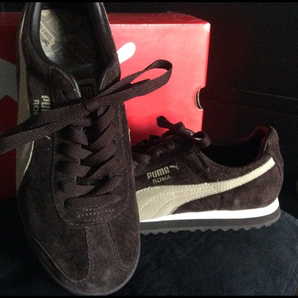 Retro Styled Brown & Beige Pumas Sz 6.5