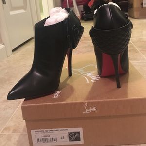 Christian Louboutin Huguette 120 Black Booties