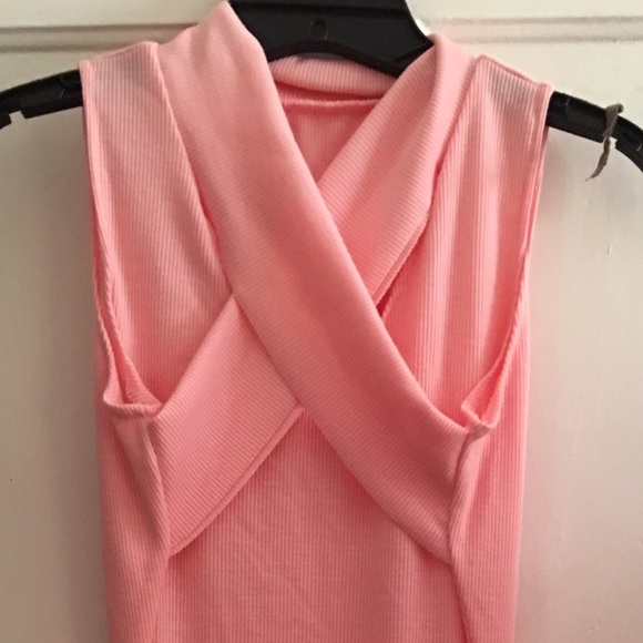 Sexy criss cross front dress