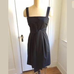 Theory Black Dress Wool Sz 2
