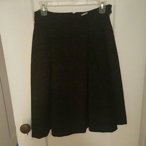 High waisted pleated work skirt