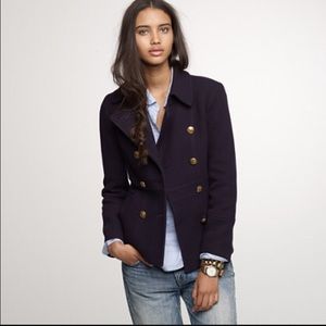 J. Crew Navy Wool 'Milo' Peacoat Sz 2 - NWOT