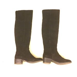 Steve Madden Tyga Over-the-Knee Black Suede Boot