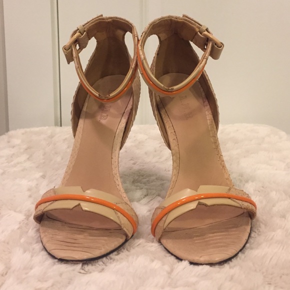 L.A.M.B. Jazmyn Naked Orange Sandal - Picture 2 of 4